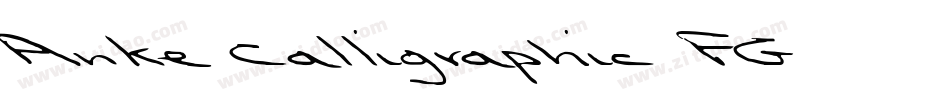 Anke Calligraphic FG字体转换